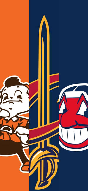 Ταπετσαρία Cleveland Browns Και Άλλες Ομάδες — iPhone 15 Pro Ταπετσαρία