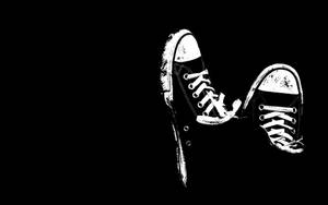 Ταπετσαρία Cool Μαύρα Παπούτσια Converse — Cool black Ταπετσαρία