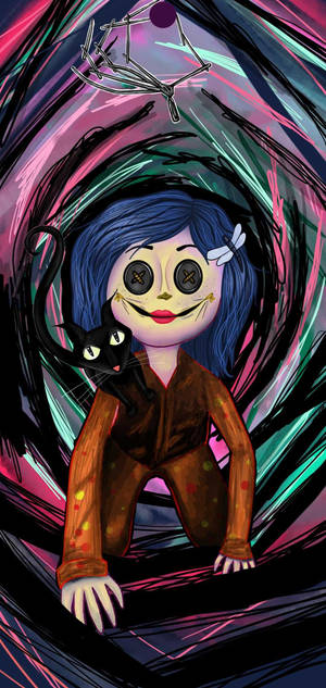 Coraline Ψηφιακή Τέχνη ταπετσαρία. — iPhone 18 Pro Max Ταπετσαρία