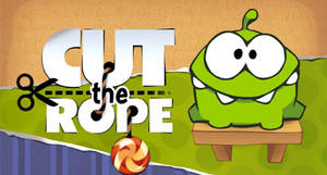 Cut The Rope Παιχνίδι Kawaii Βάτραχος ταπετσαρία