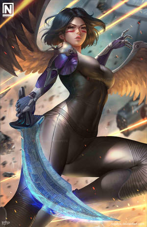 Ταπετσαρία Damascus Blade Alita: Battle Angel — Honor MagicPad 3 Pro 12.3 Ταπετσαρία