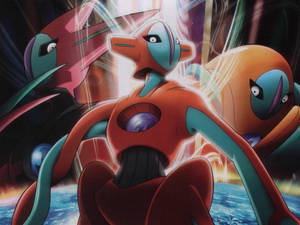 Deoxys Κανονική, Επίθεσης και Άμυνας Μορφές — Anime Ταπετσαρία