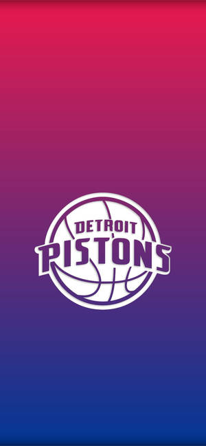 Ταπετσαρία Detroit Pistons two-toned white logo — iPhone 17 Pro Max Ταπετσαρία