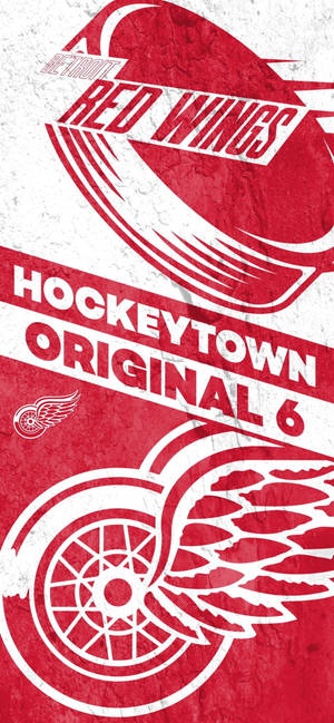 Ταπετσαρία Detroit Red Wings Hockey Town — iPhone 17 Ταπετσαρία