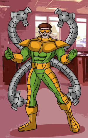 Doctor Octopus Καρτούν Τέχνη ταπετσαρία τηλεφώνου — Honor Pad Ταπετσαρία