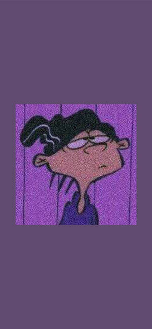 Ταπετσαρία Ed Edd N Eddy Μωβ Αισθητική. — iPhone 16 Pro Max Ταπετσαρία