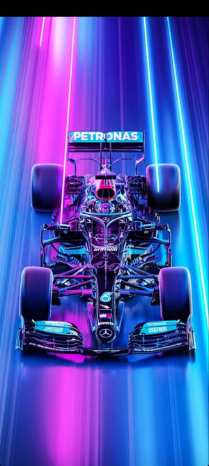 F1 iPhone AMG Petronas Neon Road — Pixel 11 Ταπετσαρία