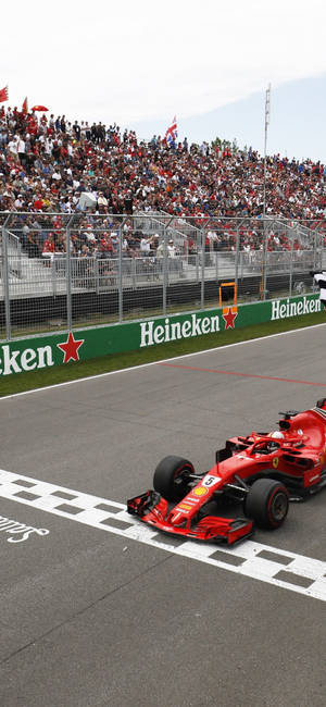 F1 iPhone Vettel Τερματισμός — Samsung S23 Ultra Ταπετσαρία