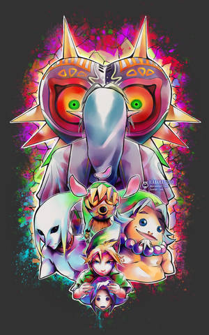 Ταπετσαρία με fan art της Μάσκας του Majora — Galaxy Tab S9 FE Ταπετσαρία