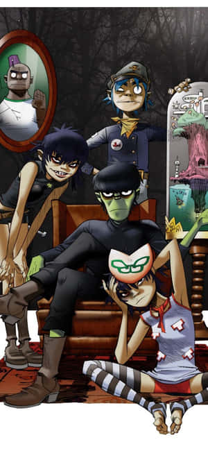 Gorillaz Iphone [wallpaper] — Realme P4x Ταπετσαρία