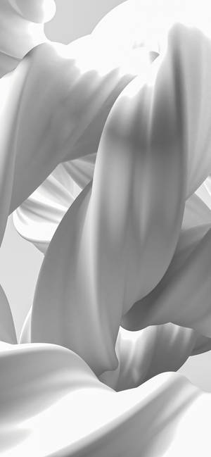 Fluid White Fabric Mobile 3D — 1290x2796 Ταπετσαρία