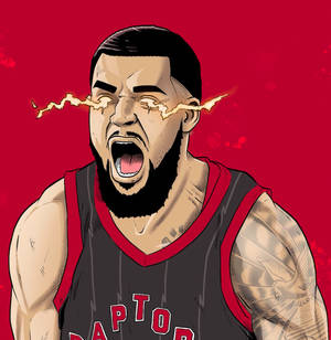 Fred Vanvleet κεραυνός τέχνη ταπετσαρία — Galaxy Z Flip7 FE Ταπετσαρία