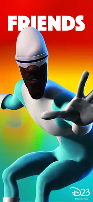 Frozone Χαριτωμένο Ταίριασμα Καλύτερου Φίλου Ιδέα Αρχικής Οθόνης — Oppo Reno Ταπετσαρία