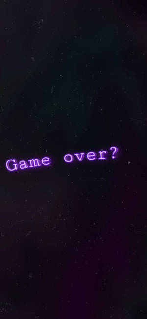 Game Over Μαύρη και Μωβ Αισθητική — iPhone 12 Pro Max Ταπετσαρία