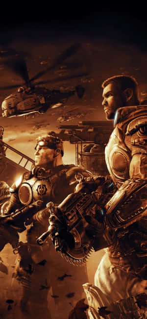 Iphone X Gears Of War 5 Φόντο — Honor X7e Plus Ταπετσαρία