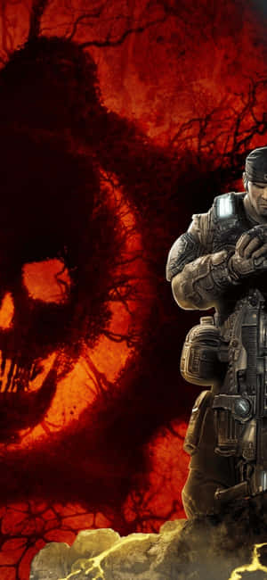 Iphone X Gears Of War 5 Φόντο — Moto G67 Ταπετσαρία