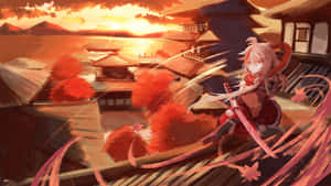 Kazuha — Genshin impact GIF Ταπετσαρία