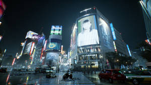 Ταπετσαρία Ghostwire Tokyo Διάβαση Shibuya