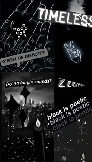 Μαύρο Αισθητικό Φόντο — Goth Αισθητική Ταπετσαρία