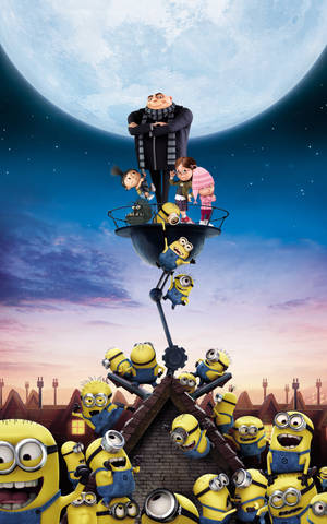 Ταπετσαρία Gru Girls And Minions — Galaxy Tab S10 Ultra Ταπετσαρία