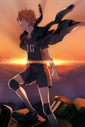 Haikyuu 4K Hinata Ηλιοβασίλεμα — Xiaomi Pad 9 Pro Max Ταπετσαρία