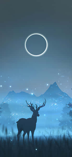 Reindeer background — POCO C95 Pro Ταπετσαρία