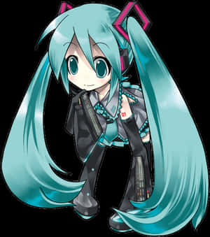 Διαφανές Chibi Miku Png - Hatsune Miku Chibi Διαφανές, Λήψη Png
