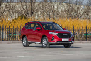 Haval SUV σε Οδήγηση μέσα σε ένα Όμορφο Ορεινό Τοπίο — Surface Pro Ταπετσαρία