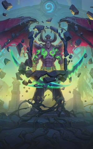 Hearthstone Κινητό Illidan Stormrage Ξόρκια Βράχοι — Lenovo Legion Y700 AI Ταπετσαρία