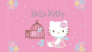 Hello Kitty Aesthetic Ελευθερώνει το Πουλί — Hello kitty αισθητική Ταπετσαρία