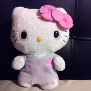 Ταπετσαρία Hello Kitty Halloween Λούτρινο Παιχνίδι — Hello Kitty Χαλοουίν Ταπετσαρία