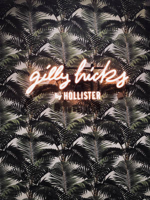 Ταπετσαρία Hollister palm tree leaves — 3:4 Ταπετσαρία