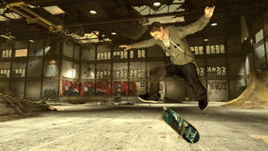 iPad Pro Tony Hawk σε Εγκαταλελειμμένο Skate Rink — iPad Mini Ταπετσαρία