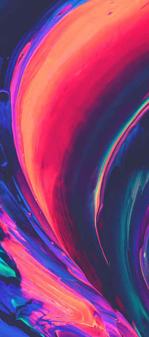 iPhone X Abstract Πολύχρωμες Πινελιές Μπογιάς — Oppo Find X10 E Ταπετσαρία