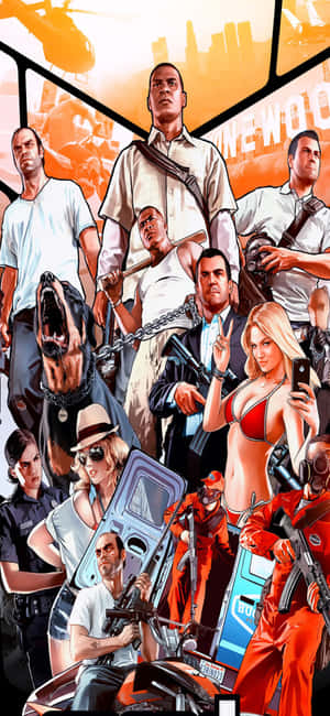 Iphone X Grand Theft Auto V Φόντο — Oppo F31 Ταπετσαρία