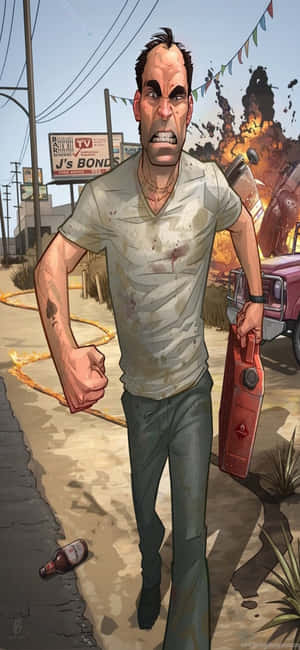Iphone X Grand Theft Auto V Φόντο — Oppo F Ταπετσαρία