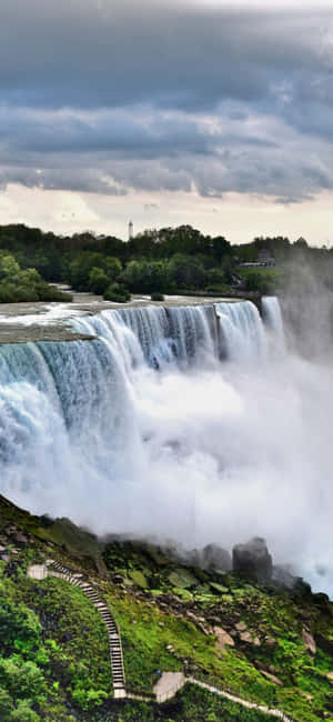 Iphone X Niagara Falls Φόντο — Moto G17 Ταπετσαρία