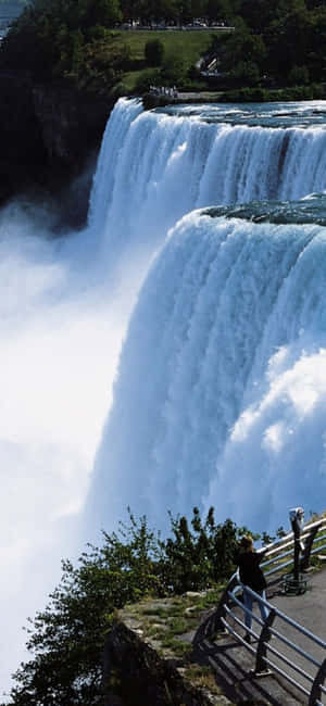 Iphone X Niagara Falls Φόντο — Moto G87 Ταπετσαρία