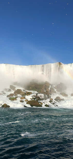 Iphone X Niagara Falls Φόντο — Moto G87 Ταπετσαρία