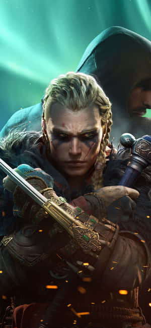 Iphone Xs Assassin's Creed Valhalla Φόντο — Infinix Smart 10 Ταπετσαρία