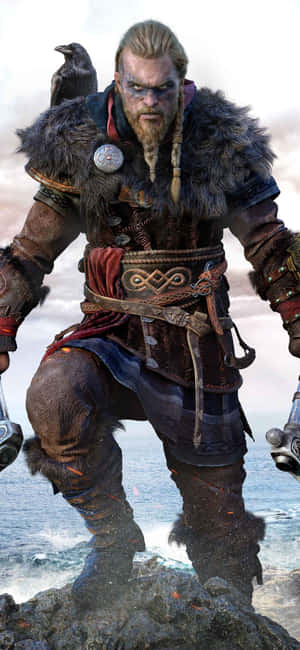 Iphone Xs Assassin's Creed Valhalla Φόντο — OnePlus R Ταπετσαρία