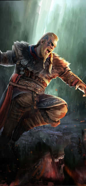 Iphone Xs Assassin's Creed Valhalla Φόντο — POCO C85 Ταπετσαρία