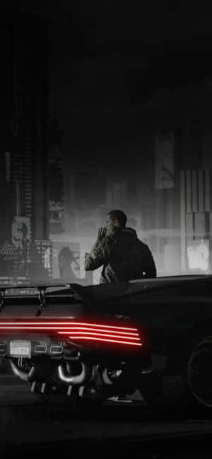 Iphone Xs Max Cyberpunk 2077 Φόντο — Honor X5d Plus Ταπετσαρία