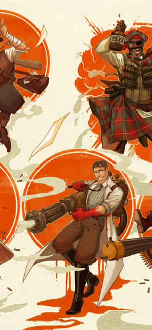 Φόντο Iphone Xs Team Fortress 2 — Realme C100x Ταπετσαρία