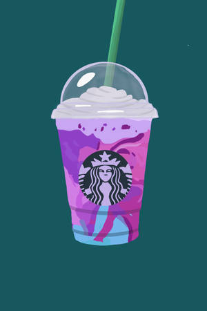 iPhone με Γαλαξιακό Starbucks — Γαλαξίας Ταπετσαρία