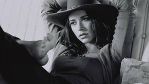 Ταπετσαρία Jennifer Love Hewitt σε ασπρόμαυρο