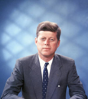 John F. Kennedy μπλε φόντο ταπετσαρία — Nubia Flip Ταπετσαρία