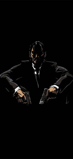 John Wick διανυσματική τέχνη iPhone 12 ταπετσαρία — iPhone 18 Pro Max Ταπετσαρία