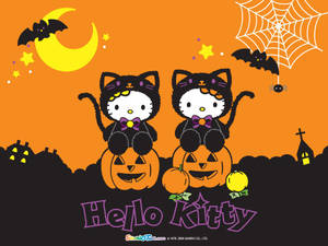 Kawaii Halloween Δύο Hello Kitty