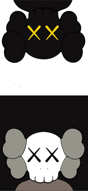 Ταπετσαρία KAWS Black And Grey Companions — iPhone 17 Pro Max Ταπετσαρία